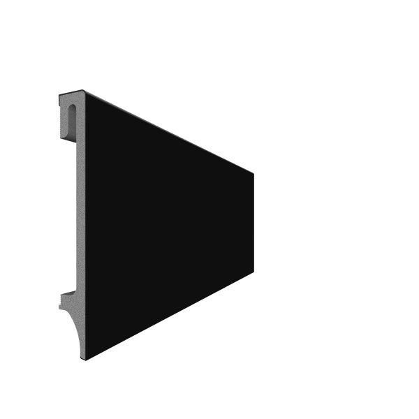 Плинтус ESPUMO Черный 506 120х16х2400 мм